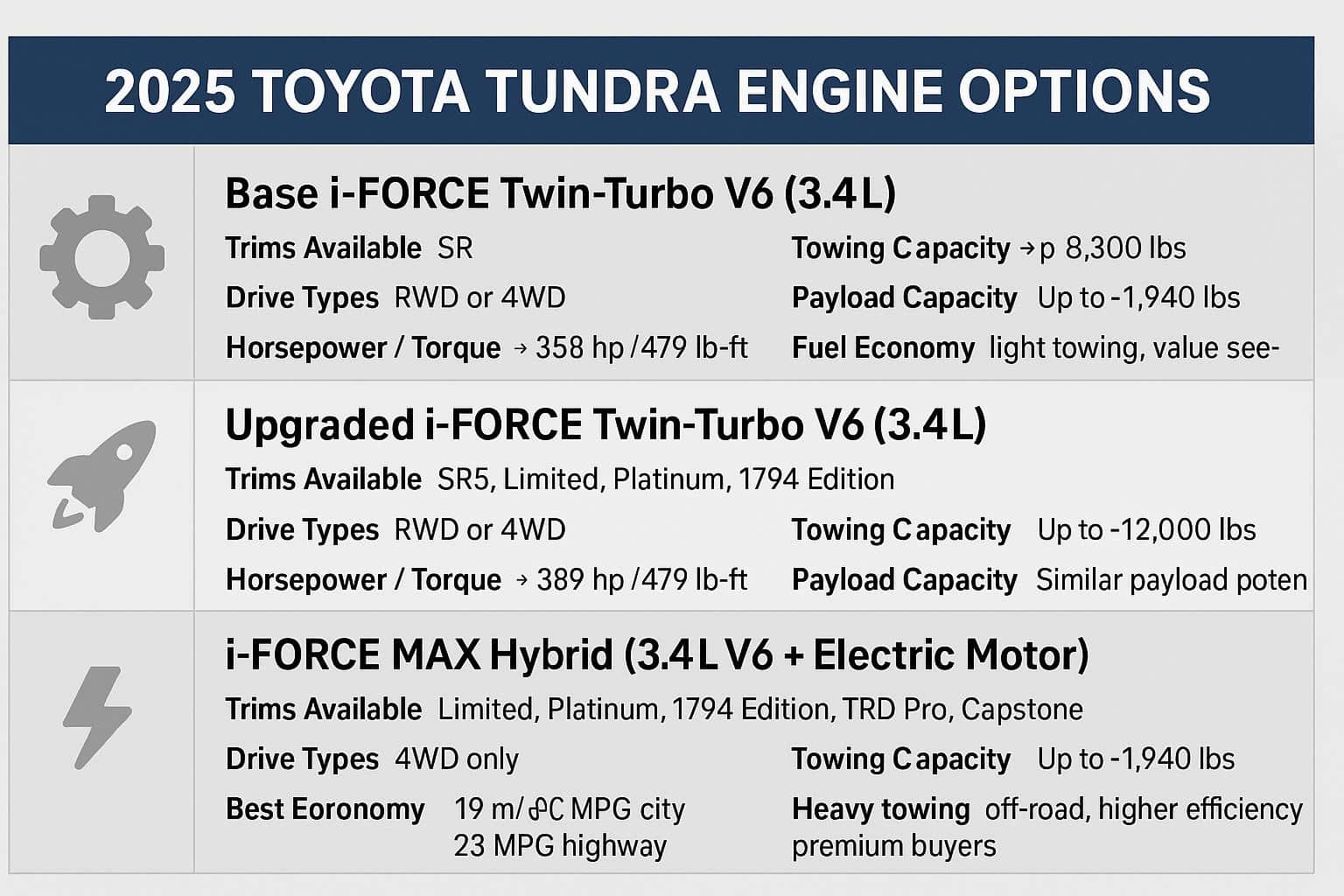2025 Toyota Tundra Engine Options - Truck Report Geeks